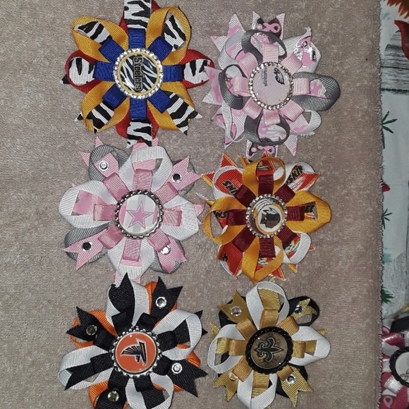 Multiple Handmade Girls Hairbows - Picture 5 of 8